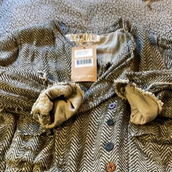 Magnolia Pearl Jacket 472 - Mathis - Woven Cotton Cropped Declan Jacket New NWT - Picture 5 of 7